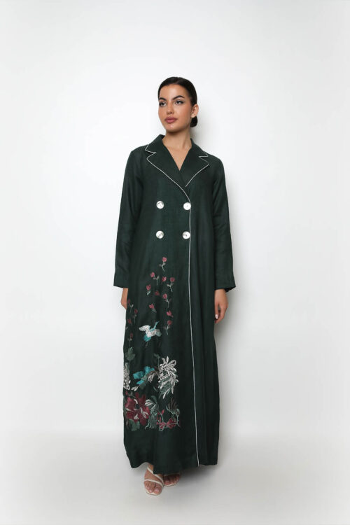saif abaya-darkb green abaya-1