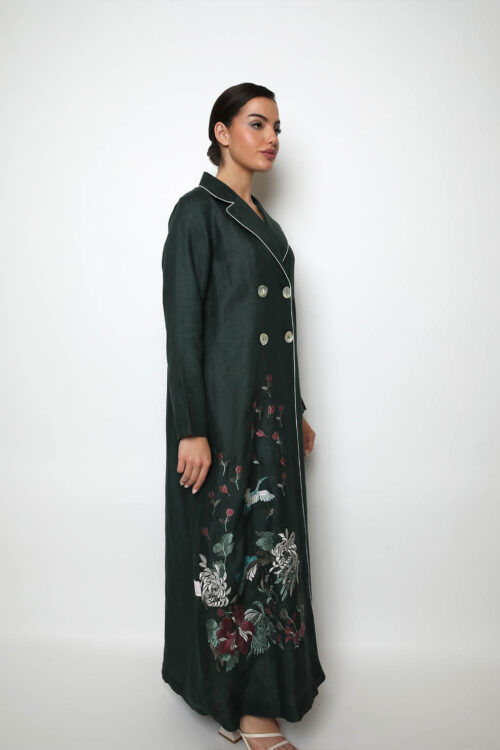 saif abaya-darkb green abaya-3