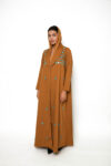 Jacket Abaya With Turquoise Embellishment