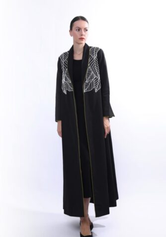 Beaded leaves Abaya